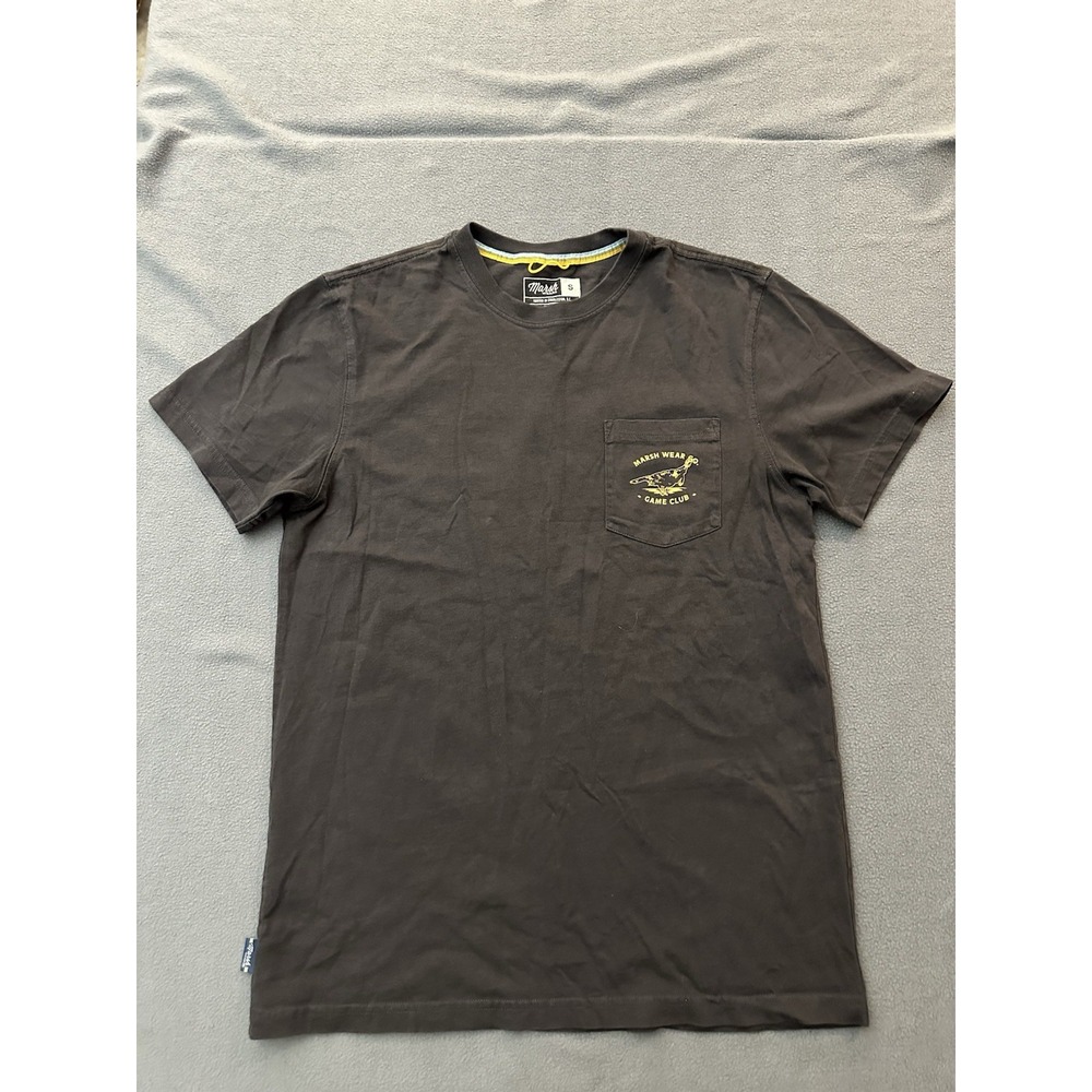 Marsh Wear Pocket T Shirt Men's Small Graphic Short Sleeve Crewneck